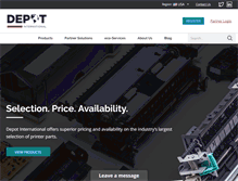 Tablet Screenshot of depotintl.com